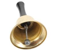 Didiseaon Christmas Metal Handbell Small Size Decorative Service Bell for Restaurant, Party Props, Xmas Holiday Hand Bells for Festive Music and Celebration