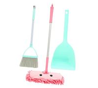 Didiseaon Cleaning Set Broom Dustpan Mop Play Compact Lightweight Safe for Boys and Pretend Housekeeping Role Play Educational Gift