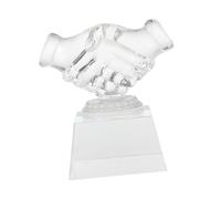 Didiseaon Clear Crystal Thumb Trophy for Party Prize and Desktop Decor High Transparency with Light Refraction Effect Lightweight Crystal Award for Souvenirs and Decorations