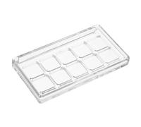 Didiseaon Clear Makeup Palette Compartment Transparent Eyeshadow and Lipstick Container with Secure Seal for DIY Cosmetic Storage Blush Watercolor Paint Travel Skincare Organizer