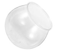 Didiseaon Clear Round Fish Bowl Durable Mini Aquarium for Small Goldfish Portable Plastic Fish Tank for Home Decor and Creative Displays