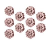 Didiseaon Clothes Accessories 10pcs Microfiber Floral Flower Pink for DIY Decoration and Personalize Clothing, for Hats, Clothes, and Decorative Crafts