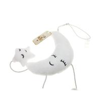 Didiseaon Cloud and Moon Plush Hanging Music with Built Wind Chime Soft Stroller Accessory for Newborns and Design Sensory Gift for Boys