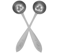 Didiseaon Coffee Measuring Spoons Classic Style Stainless Steel 20ml 2pcs Rustless and Comfortable to Use with High Polish Finish for Kitchen Use for Coffee, Milk Powder, Protein