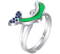 Didiseaon Color Changing Dolphin Ring for Adjustable Animal Finger Ring Unisex Mood Jewelry Lightweight Durable for Parties and Everyday Wear