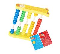 Didiseaon Colorful Wooden Abacus Rows Educational Numeration for Preschool Giraffe Design Early Math Learning Tool Lightweight for Students and Teachers