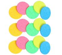 Didiseaon Compressed Facial Sponges Random Color Cellulose Sponge Pads for Gentle Exfoliating and Face Cleansing round 30 Pcs for Makeup Removing and Deep Cleansing Suitable for Facial