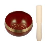 Didiseaon Copper Calming and Therapeutic Sound Instrument Singing Bowl Set for Meditation and Yoga with Wooden Striker for Home Decoration and Traveling