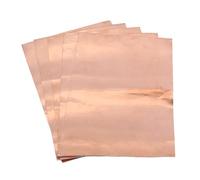 Didiseaon Copper Foil Sheets Conductive Copper Paper 5 Pcs 300x200mm with Easy to Shape Feature for Electrical Repair and Grounding Suitable for Lcd Monitor and Stained Glass Pieces