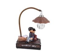 Didiseaon Couple Night Light Lamp Red Clothing Resin Craft Bedside Lamp Romantic Bedroom Decoration Gift for Girlfriend Birthday Home Use