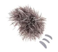 Didiseaon Crazy Old Man Scientist Wig Set with Brown Braided Fibers Lightweight Costume Accessory for Adults Includes False Eyebrows and Mustache for Cosplay Parties and Day of School Dress