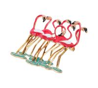 Didiseaon Creative Flamingo Brooch Pin for Women, Alloy Clothes Accessory with Pink Enamel Finish, Suitable for Daily Wearing and Weddings, Elegant Flamingos Shaped Party Brooch