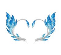 Didiseaon Creative Goldfish Outline Earrings for Women Artistic Painted Ear Cuffs Alloy Fish Jewelry for Festivals and Weddings Unique Idea