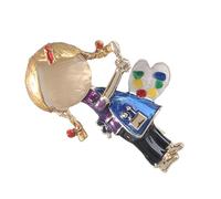 Didiseaon Creative Little Girl Brooch Fashionable Alloy Pin for Women Cute Brooch Decoration for Parties Casual Wear Collectors for Valentine Day Mother Day More