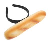 Didiseaon Creative Non Slip Baguette Bread Headband for Women and Lightweight Food Design Hair Hoop for Spa Makeup Birthday Cosplay Live Streaming and Photo Props