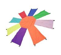 Didiseaon Creative Rainbow Coordination Training Plaything for Interactive Catch Throw Octagonal Umbrella for Physical Exercise and Sensory Development Indoor Outdoor Use