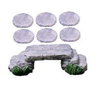 Didiseaon Creative Small Bridge Prop with Versatile Usage and Resistance to The Elements Miniature Resin Stepping Stone Decor for Garden and Succulent Pot for Outdoor Micro Landscape