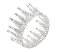 Didiseaon Crystal Rhinestone Wedding Crown for Women Full Round Bridal Tiara Headband with Sparkling Rhinestones Comfortable Fit Princess Hair Accessory for Birthday Prom and Wedding Party