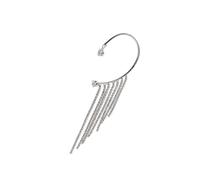Didiseaon Cuff Earrings Dangle Tassel Earrings Fully Diamond No Pierced Ear Cuff Tassel Chain Ear for Women