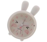 Didiseaon Cute Alarm Clock round Silicone Animal Design with Night Light, Mute Function and Adorable Ears, for Decorating The Living Room Or Coffee Shop
