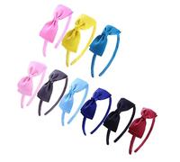 Didiseaon Cute Big Bow Headband Bowknot Hair Band Women's Fashion Hair Band Clip 9pcs Set