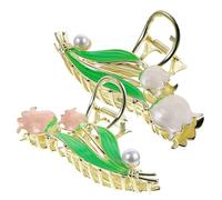 Didiseaon Cute Flower Claw Clips Tulip Hairpin Metal Hair Clips for Women for Thick Curly Long Hair
