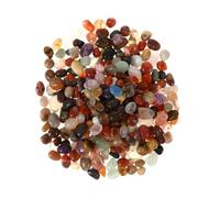 Didiseaon Decorative Landscaping Stones Polished Yuhua Natural Stones Assorted Colour 500g Fine Workmanship Garden Gravel Pebbles for Succulents and Water Gardens