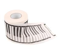 Didiseaon Decorative Piano Printed Toilet Tissue Roll with Plush and Gentle Touch, Soft Paper Material, for Musicians and Music Lovers, 1 Roll Bathroom Tissue with Whimsical Elegant Design