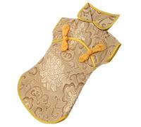 Didiseaon Decorative Silk Wine Bottle Bag with Embroidered Chinese Style Wrap Reusable Wedding Birthday Festival Wine Tasting Cover in Beige for Elegant Bottle Presentation