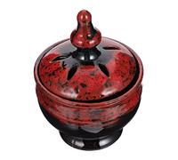 Didiseaon Delicate Ceramic Incense Burner Censer with Hollow Design Lightweight Desktop Holder for Home Aromatherapy Vintage Middle Eastern Style for Bedroom Office Yoga and Relaxation