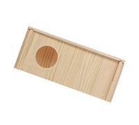 Didiseaon Delicate Hamster Wooden House Multi-purpose Hideout for Cage Chew Toys