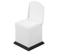 Didiseaon Dental Cotton Pellet Management Box with User-Friendly Design and Precise Dispensing White Plastic Dental Cotton Pellets Dispenser and Clinics Storage