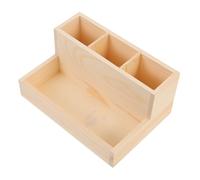 Didiseaon Desktop Nail Art Brush Box Wooden Storage Box with Divided Grids Design No Smell Compartment Design for Nail Art Pens and Polishes Suitable for Hotel and Living Room