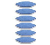 Didiseaon Diamond Hexagonal Sponge Mop Pads 6Pcs Reusable Scrub Blocks for Kitchen Grease and Bathroom Floor Cleaning Compatible with Vileda