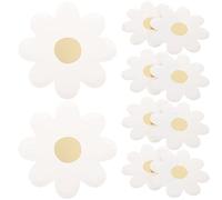 Didiseaon Disposable Paper Plates 20pcs Daisy Flower Shaped Plates Floral Dessert Serving Dish Spring Party Dinnerware for Baby Shower Kids Birthday Party Supplies