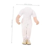 Didiseaon DIY Doll Body with Bent Arms and Straight Legs for Crafting Handmade Doll Parts and Creative Play