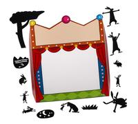 Didiseaon DIY Shadow Puppet Craft Kit for Creative Scientific Exploration with Precision Handcrafting Tools Educational Puppet Show Theater for Storytelling and Carnival Backdrop Enhances