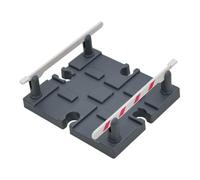 Didiseaon DIY Train Track Railing Barrier Model Simulation Railway Road Block Prop for Creative Play and Scene Building Material Enhances Critical Thinking Skills