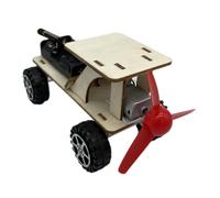 Didiseaon DIY Wind Power Vehicle Model Kit for Science Projects Educational Stem Engineering Experiment for Students Easy Assembly Wind Powered Car Model with Materials for Hands Learning
