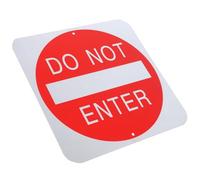 Didiseaon Do Not Enter Sign Highly Visible 12x12 Inches Aluminum Alloy Metal Sign Rust-resistant for Outdoor and Indoor Use for Roads and Public Areas