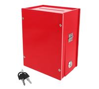 Didiseaon Donation Box with Lock Opaque PVC Complaint Box for Fundraising Elections Feedback Collection Elegant and Versatile Design for Offices Schools Churches Public Spaces Red