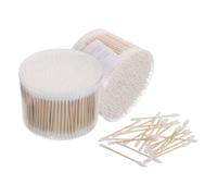Didiseaon Double Ended Cotton Swabs 1000pcs for Precision Cleaning and Ear Cleaning with Spiral round Head Plus Pointed Tip Disposable Cotton Buds for Makeup and Nail Art Application