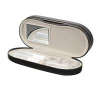 Didiseaon Double Sided Glasses Case Pu Eyeglass Case Soft Lining Scratch-Resistant Leakproof for Glasses Contact Lenses