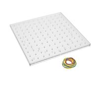 Didiseaon Double-Sided Pegboard Educational Toy for Kids STEM Activity Tool for Mathematics Learning Shape Creation and Imagination Development for Preschool and Primary School