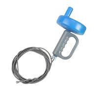 Didiseaon Drain Clog Cleaning Tool Flexible Pe and Stainless Steel Rotatable Drain Clog Remover Blue for Home Kitchen and Toilet