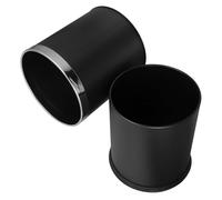 Didiseaon Dual Layer Stainless Steel Bathroom Trash Can Round Indoor Garbage Container for Home Office Hotel Fire Resistant Design Versatile Waste Management