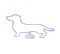 Didiseaon Durable Plastic Puppy Neon Lamp Decorative Light for Bedroom Living Room Compact Lightweight Neon Sign for Home Office Table Decor Cute Blue Dog Night Light Without Batteries