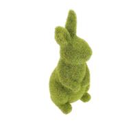 Didiseaon Easter Moss Rabbit Statue Medium Outdoor Garden Ornament Flocked Bunny Decoration for Lawn Party Wedding Engagement Home Display
