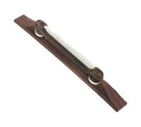 Didiseaon Ebony Archtop Guitar Bridge with Height Custom Designed for Jazz Guitar Mandolin Smooth Surface Polished and Luthier Replacement Part