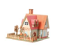 Didiseaon Educational Wooden Puzzle DIY House Puzzle for Creative Fun Promotes Hand Eye Coordination and Cognitive Skills
